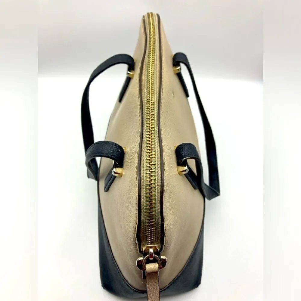 Kate Spade New York Cow Leather Color Block Purse Satchel Handbag